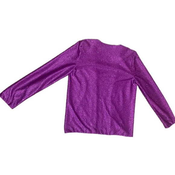 Vintage Act 1 Glitter Purple Pantsuit Size Medium - Picture 13 of 16